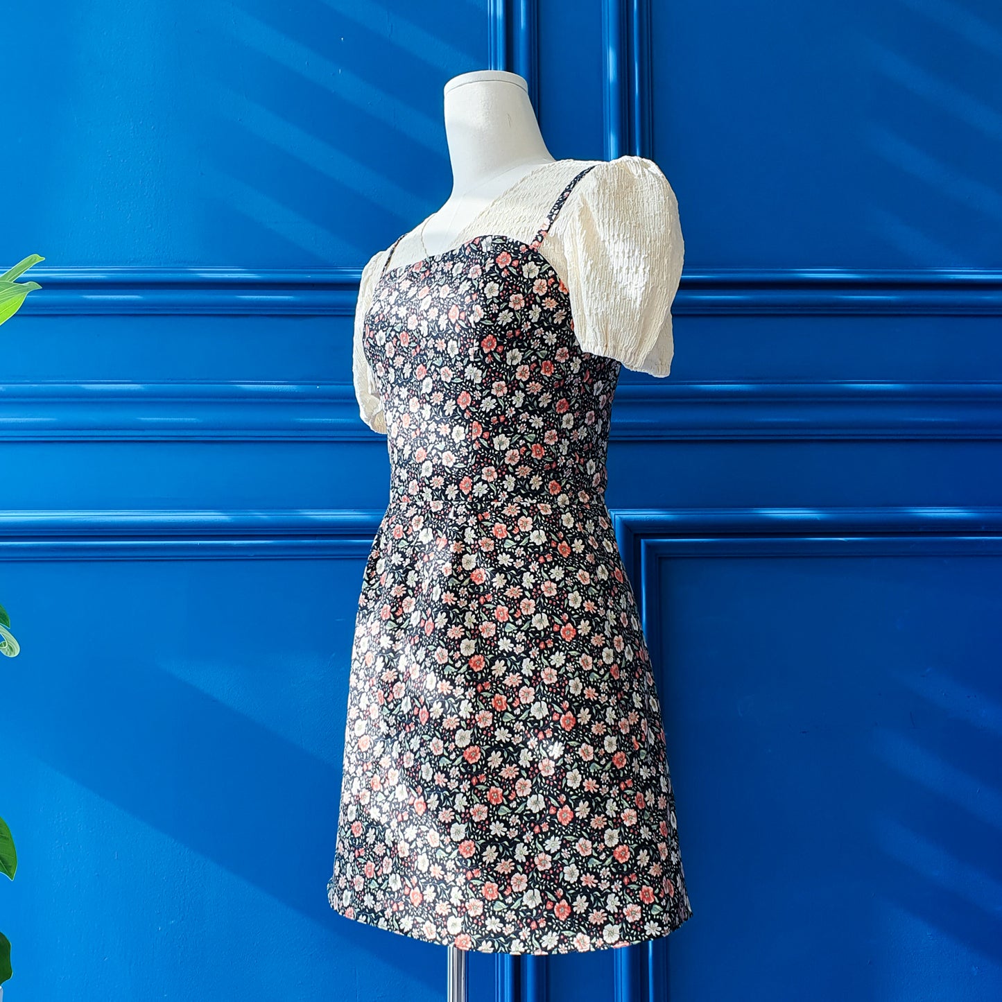 Night Bloom Mini Dress-Playful Florals, Effortless Allure