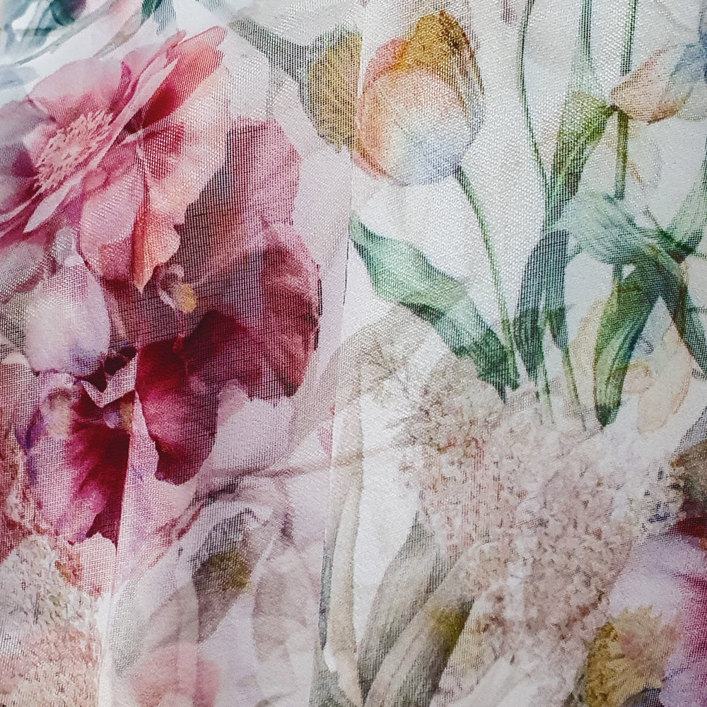 Watercolor Bloom Dress — Red Edition
