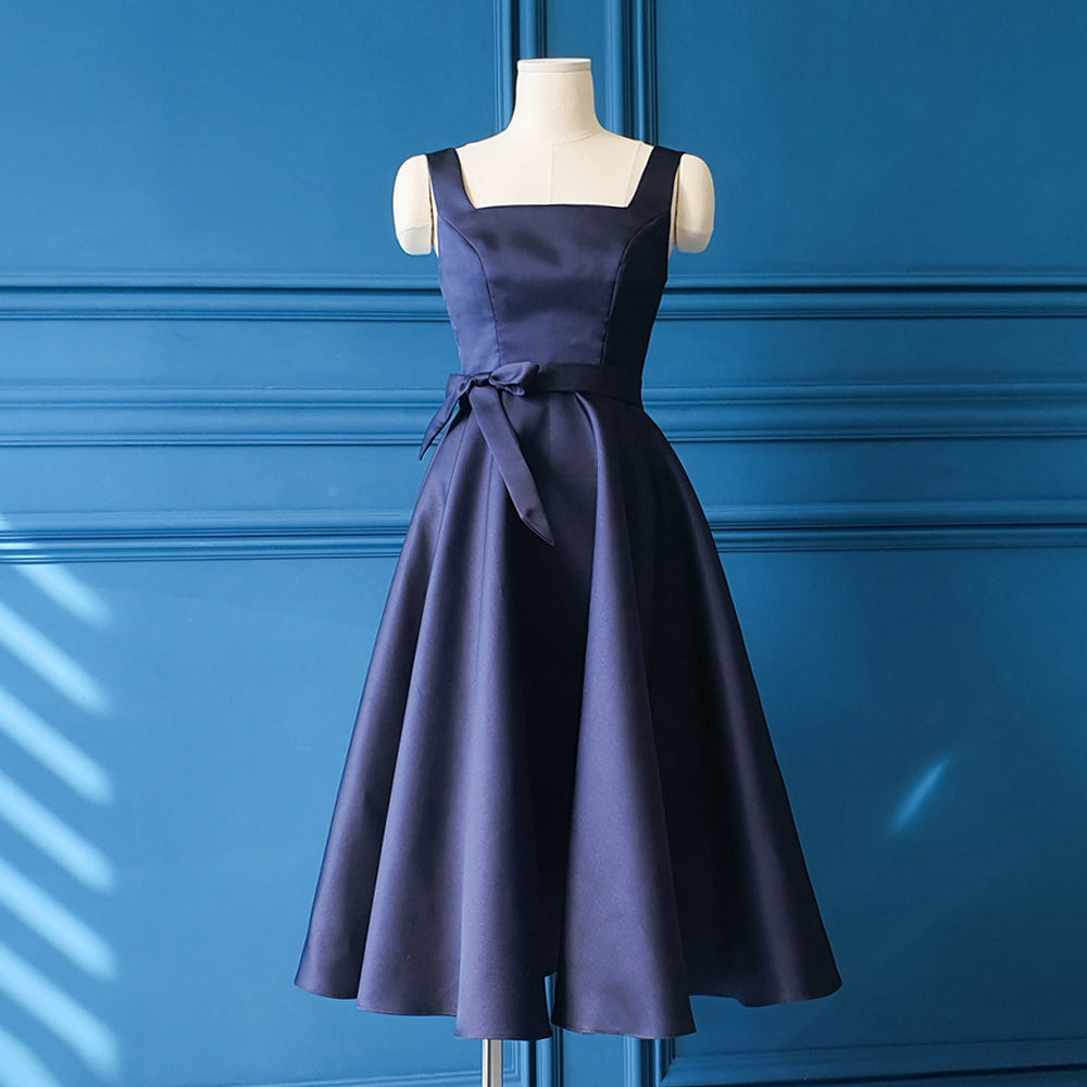 Navy Hepburn Classic Dress
