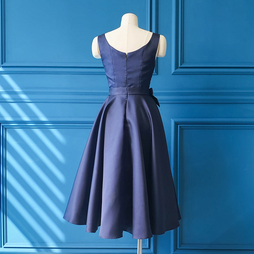 Navy Hepburn Classic Dress