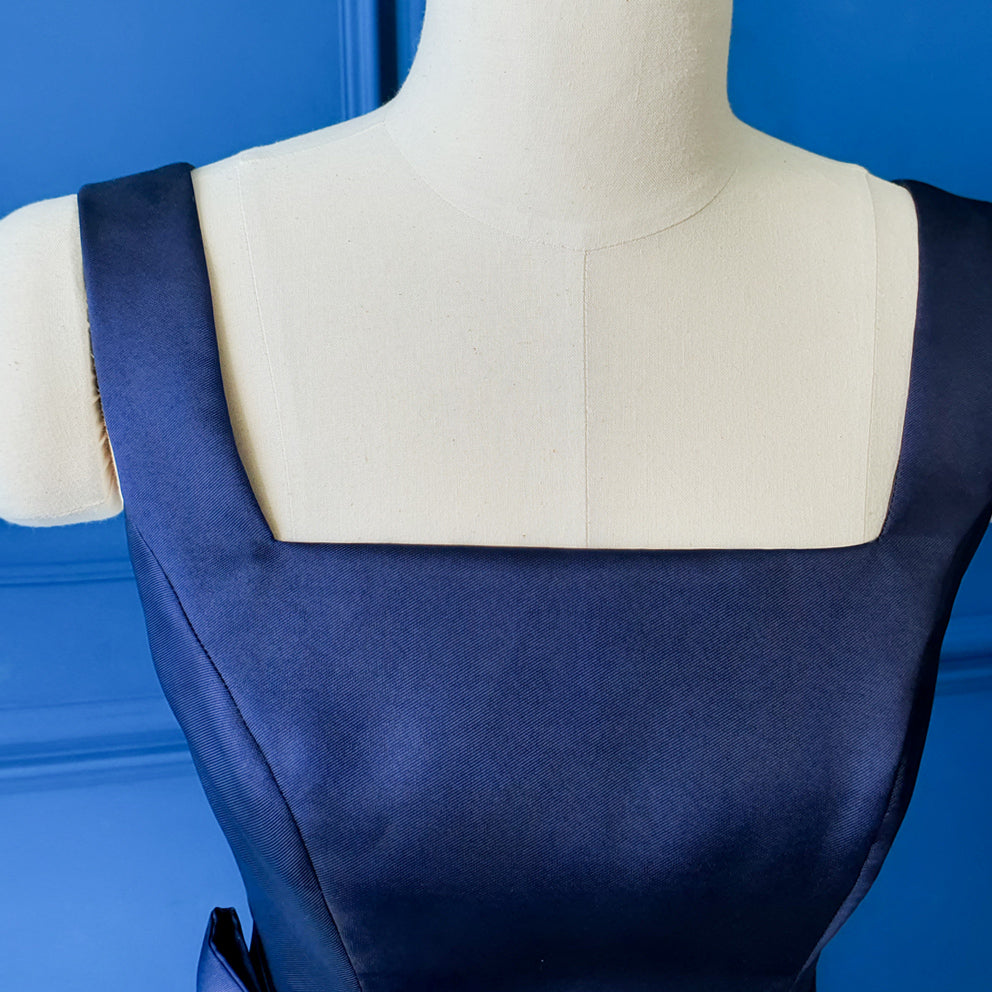 Navy Hepburn Classic Dress