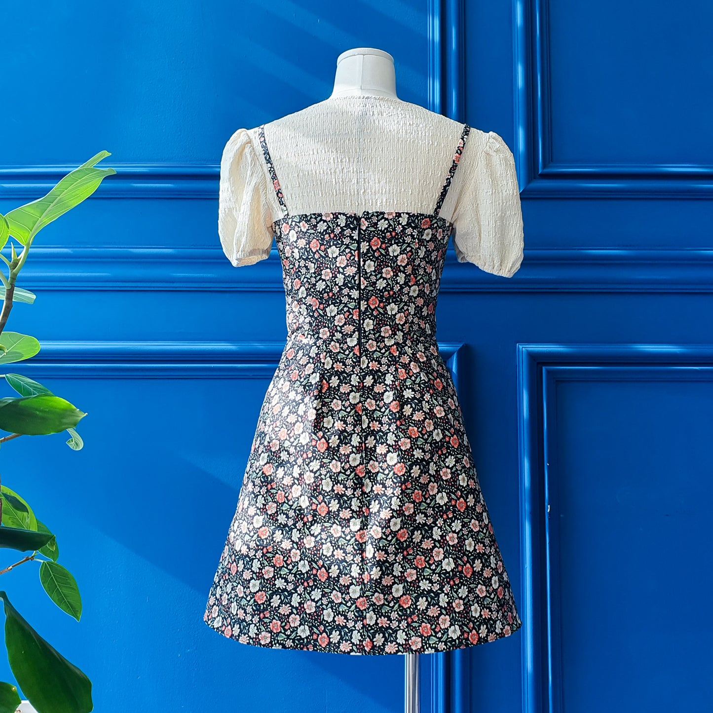 Night Bloom Mini Dress-Playful Florals, Effortless Allure