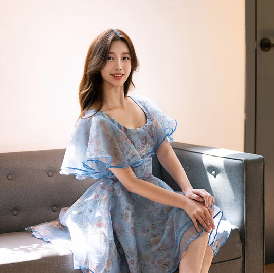 Light Blue Bloom Dress